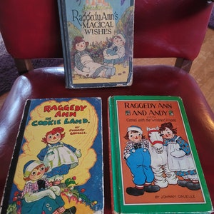Raggedy Ann Hardback Books - SOLD SEPARATELY - See Photos