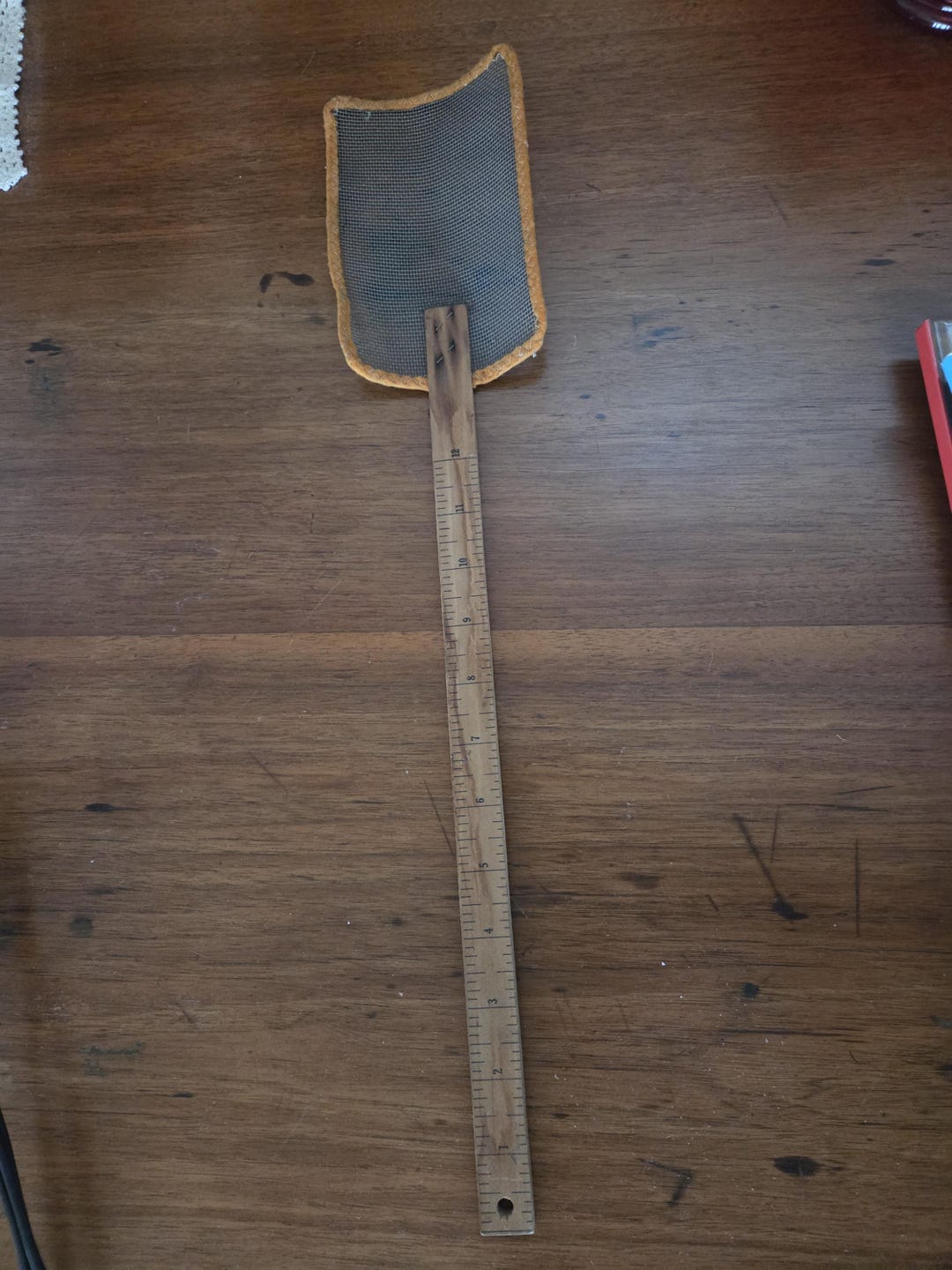 Metal Mesh Fly Swatter W/wooden Ruler Handle - Vintage - Etsy
