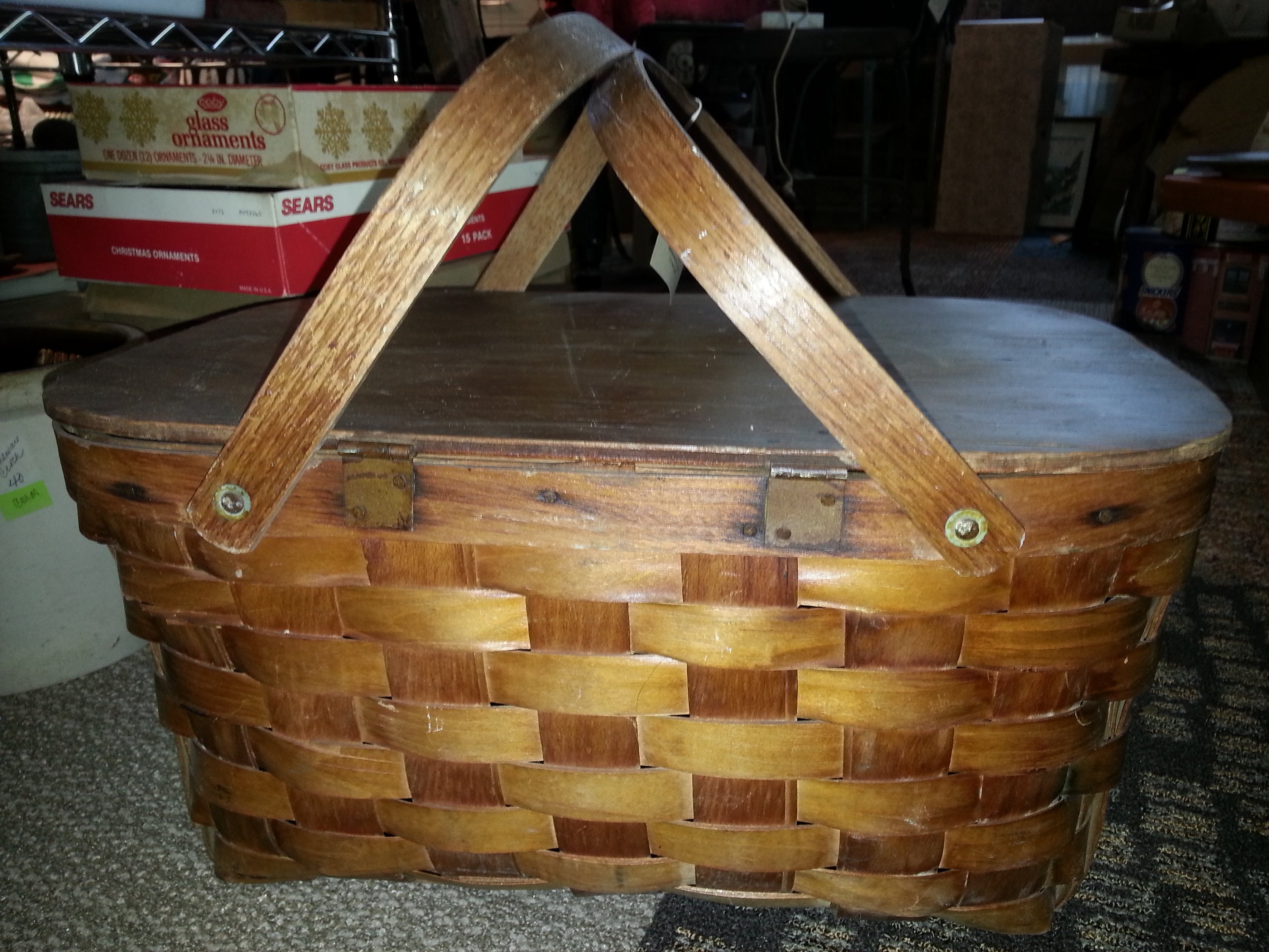 Wooden Picnic Basket - Etsy