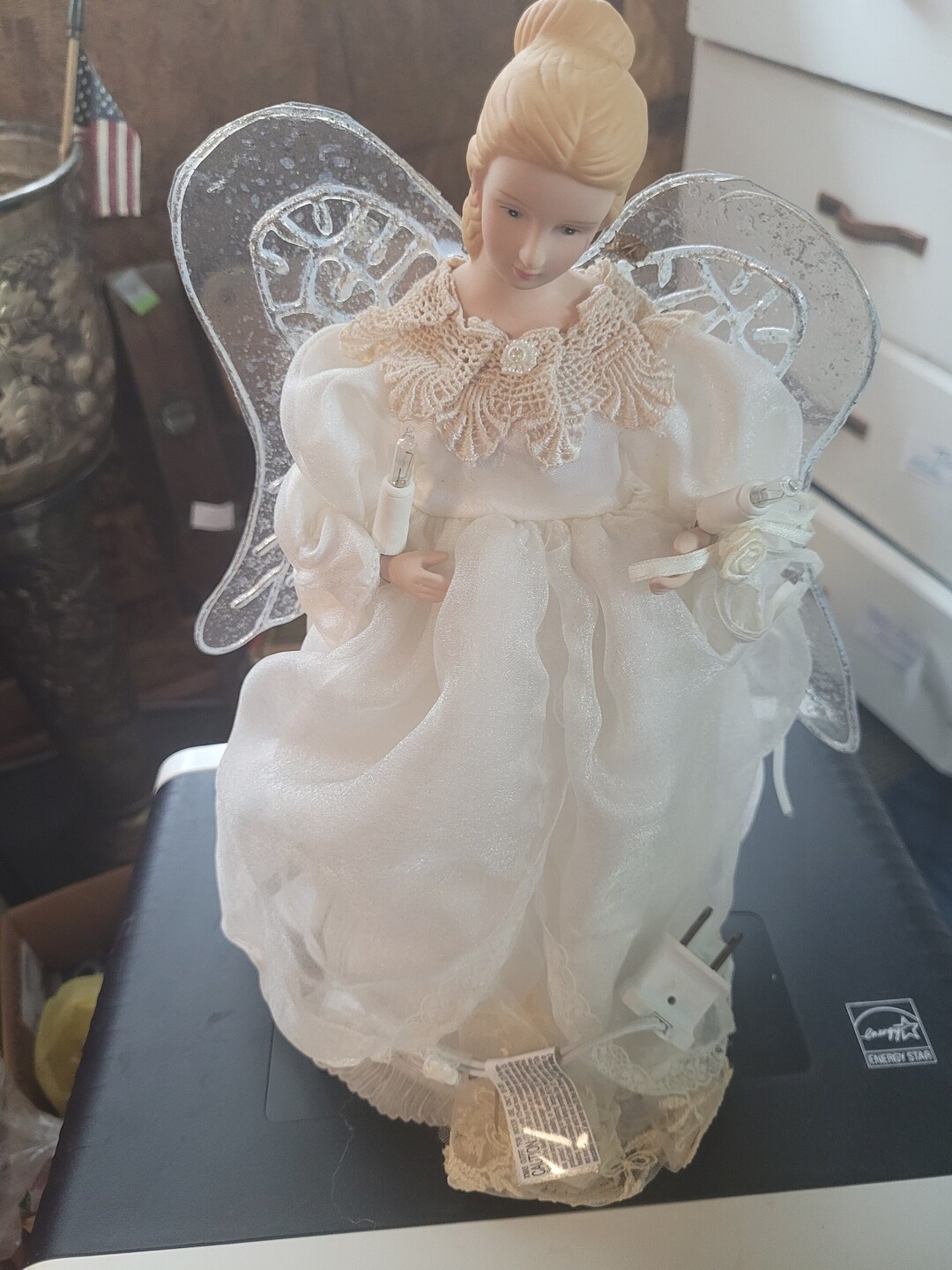 Angel Tree Topper Vintage DOES NOT LIGHT - Etsy