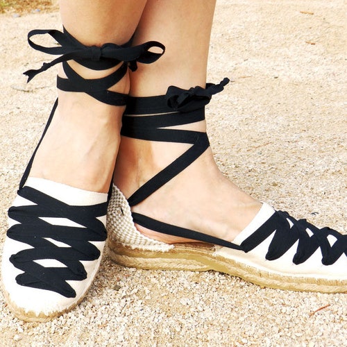 lace up platform espadrilles