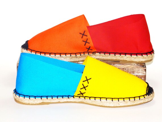 yellow flat espadrilles