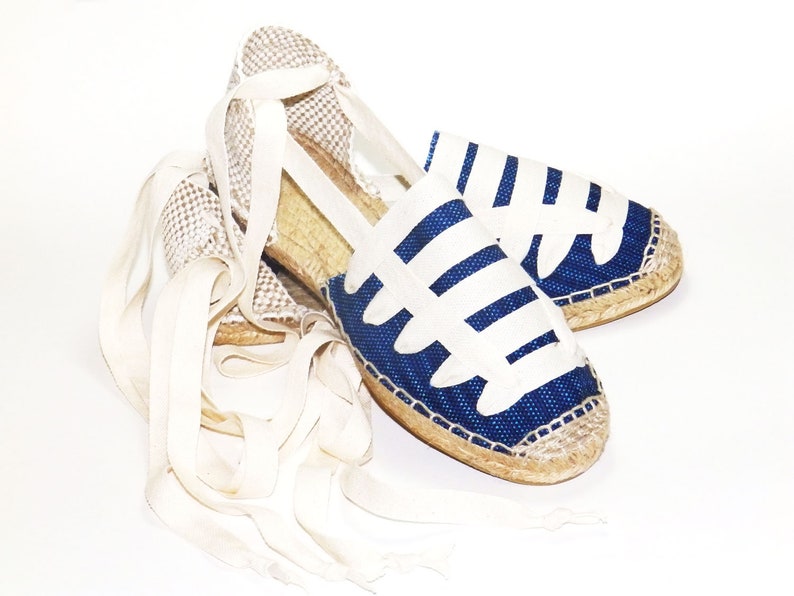 lace up espadrilles flats
