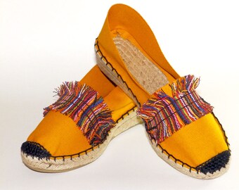 Espadrilles Alpargatas hippies de cuña baja Boho - Etsy