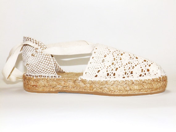 lace espadrilles