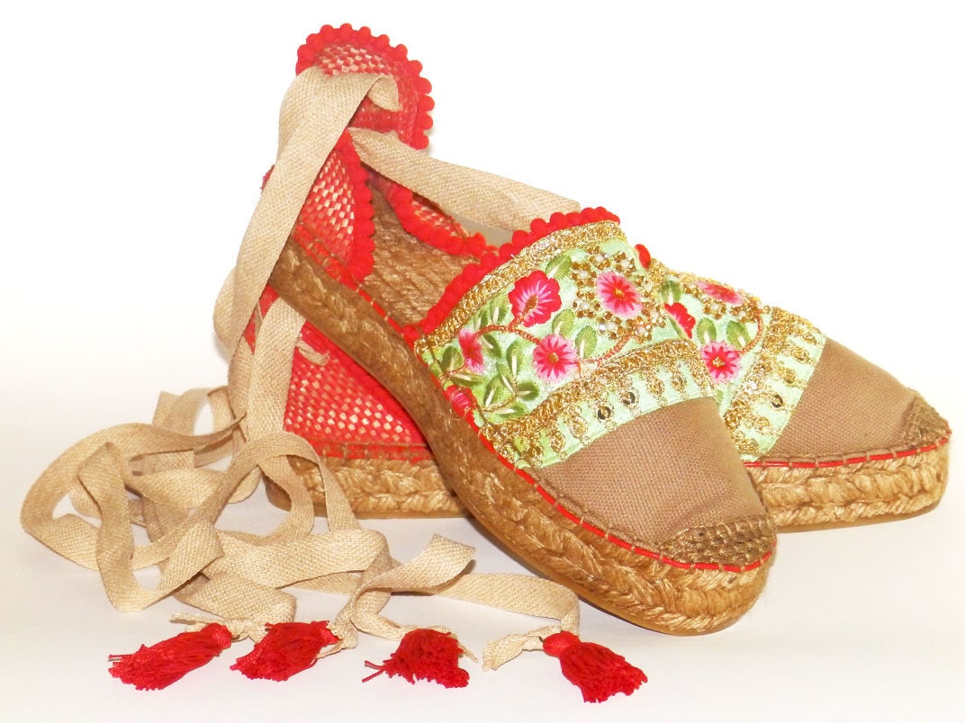 Espadrilles Alpargatas con de - Etsy España