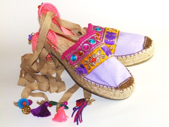 purple espadrilles