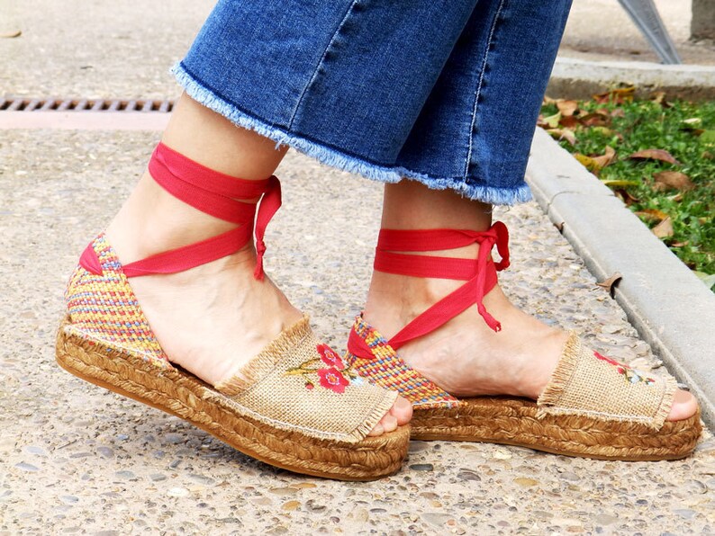 flat canvas sandals