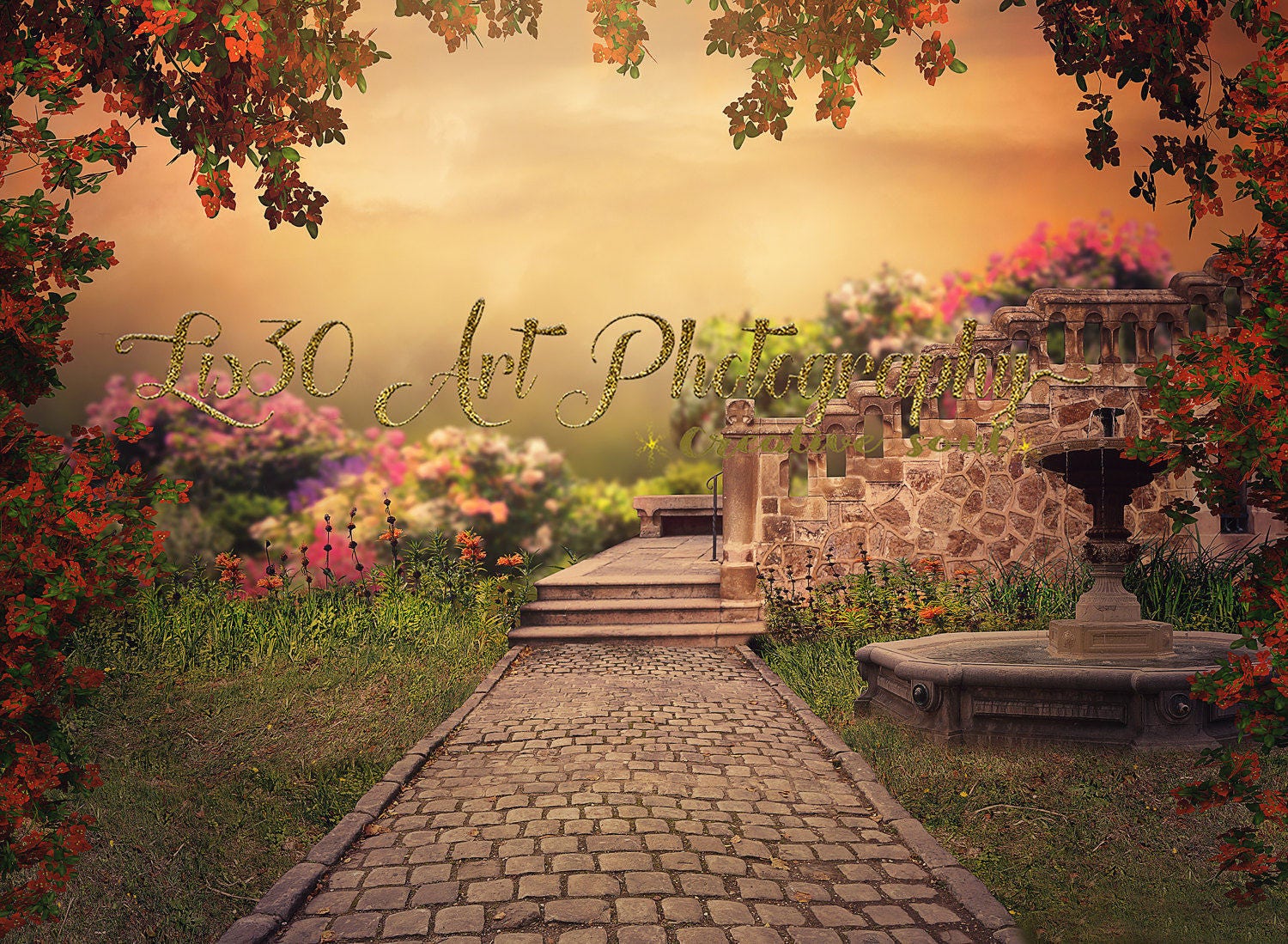 Belle Digital Background - Etsy