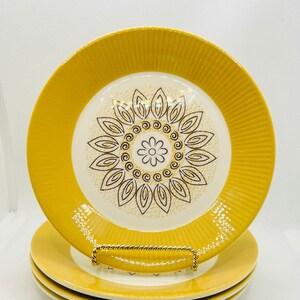 Vintage Homer Laughlin MALIBU 7.25 Inch Side Plates- set of 4- MCM Retro