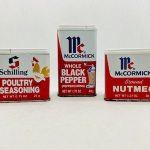 Vintage Spice Tins - McCormick&#39;s and Giant Kitchen Kitschy