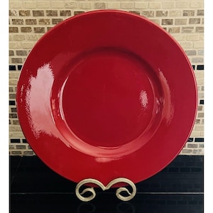 Waechtersbach Crate & Barrel Large Red Platter Fun Factory Plate - 3 Available