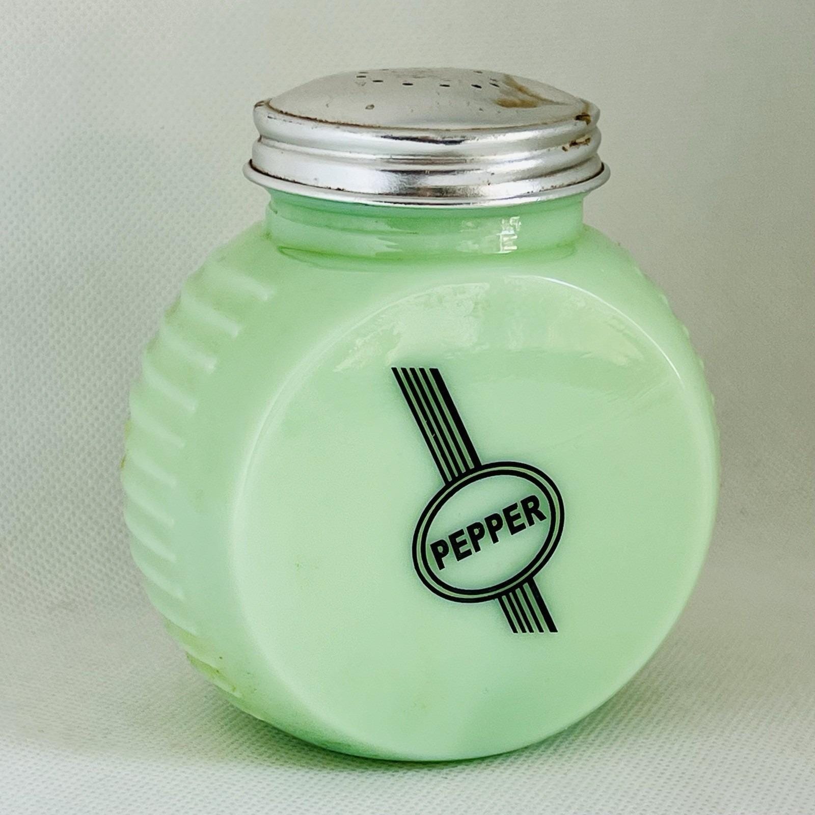 Jadeite Salt Pepper - Etsy