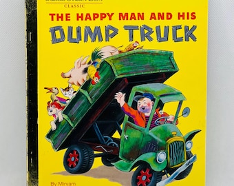 The Happy Man and His Dump Truck - A First Little Golden Book EUC!
