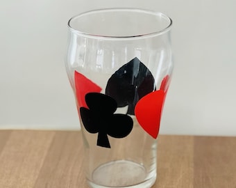 Poker Spielkarte Trink-Cocktailglas Vintage Glaswaren Einzigartige Barware 32oz