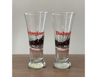 バドワイザービール - ミレニアム - 1876年以来 - 足付きボール - 金縁
