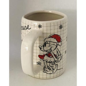 Minnie Maus Kaffeebecher Disney Sketch Book Nikolausmütze Teetasse Weihnachtsbecher Bild 4