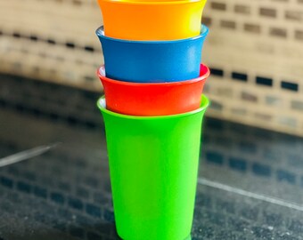 TUPPERWARE Set of Four 4 6oz Small Kids Bell Tumbler Cups NO LIDS.  Condition is Pre-owned in Good Condition (p11-12) - Etsy