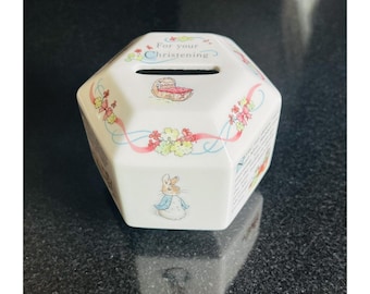 Peter Rabbit Beatrix Potter Wedgwood Bank Sparschwein Geldwechselhalter England