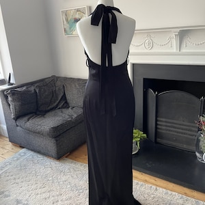 Black 1990s Philosphy di Alberta Ferretti maxi dress ON SALE, reduced to 100 pounds sterling
