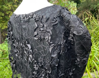 Black silk and lace Paddy Campbell bolero/shrug