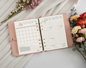 Minimalist Life Planner Printable: 8.5x11 Monthly, Weekly, Budget (PDF)