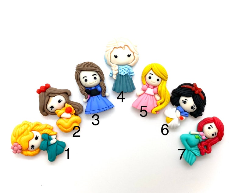 CLAY BOW CHARMS Doll Bow Center Polymer Clay Charm Hair Etsy