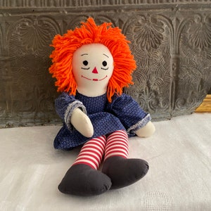 Vintage 1970s Hand Made Raggedy Ann