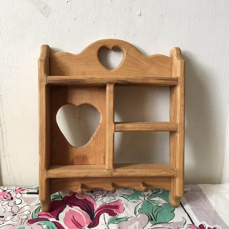 Vintage Wooden Shelf Country Farmhouse Kitchen Decor