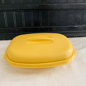 Vintage  Tupperware Yellow Steamer/Rice or Veggie Steamer