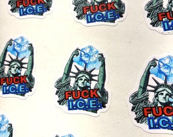 50 Stück Anti ICE Sticker Pack F*ck ICE Sticker Pro Imwanderung Chinga la Migra Sticker Abolish Ice Anti Rassist Aktivismus Politisch Sticker