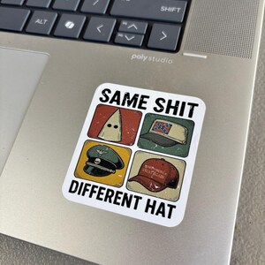 Same shit different hat Anti-racistische stickerpakket Anti-racistische sticker F*ck Ice-sticker Anti-nazi-sticker F*ck nazi's antifascistisch fascisme