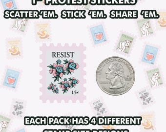 Resist sticker pack 100 piece pack Anti ICE Anti Fascism stickers Keep families together stickers F*ck Fascism sticker Abolish ice sticker
