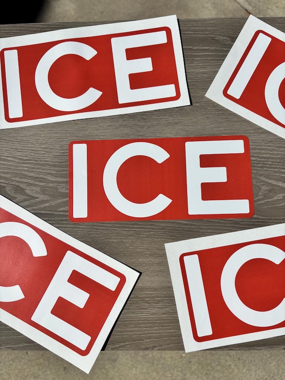 Jumbo Stop Sign Anti ICE sticker pack Abolish ICE Anti Racist stickers Chinga La Migra No one is illegal F*ck Ice sticker Anti nazi