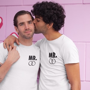 Gay Wedding Gay Engagement shirts Gay Wedding Ideas Gay Boyfriends shirt Gay Couple shirt Gay Marriage shirt Gay wedding gift image 1