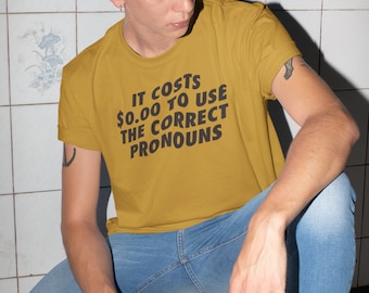 Correct Pronouns shirt - Trans Pride shirt - Pansexual tshirt - LGBTQ pride graphic tee - MTF pride shirt - FTM pride tshirt - Queer Pride
