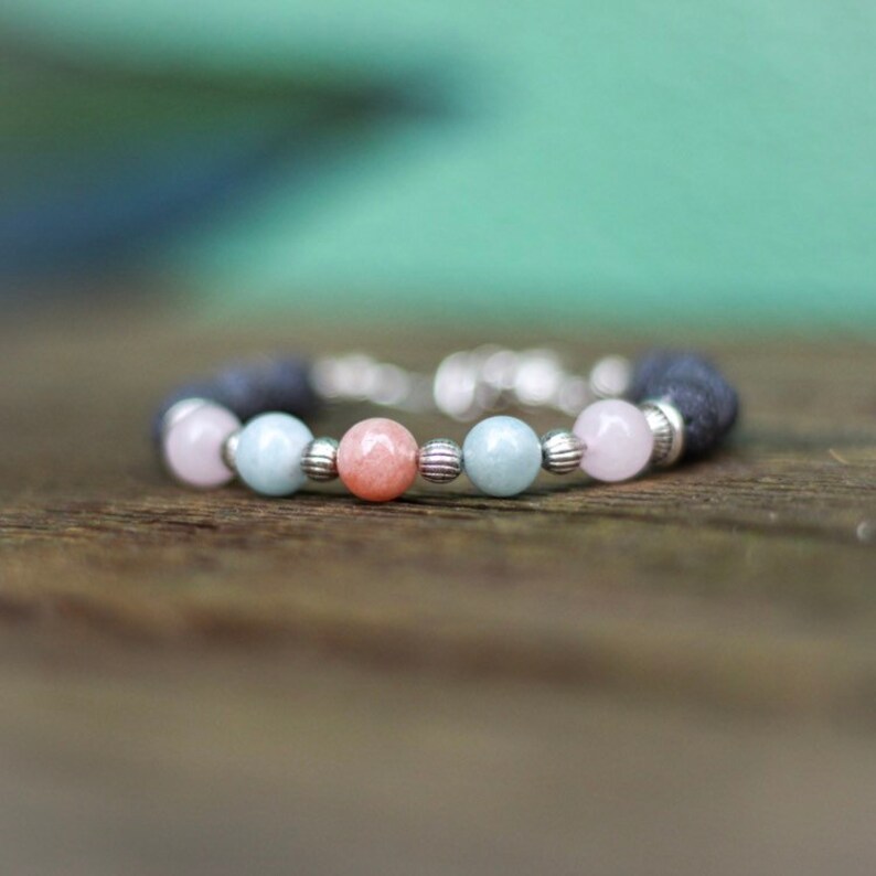 Essential oil bracelet for anxiety Clearance