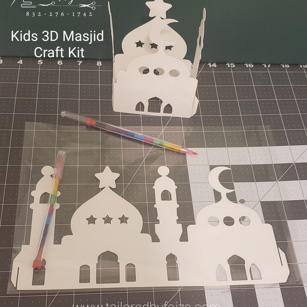 Kids 3D Islamic Activity Kit| Ramadan Eid Favor Gift| Islamic Activity Set| Muslim Gift Set| Kids Eidi| Ramadan Goody Bag| Kids Islamic Gift