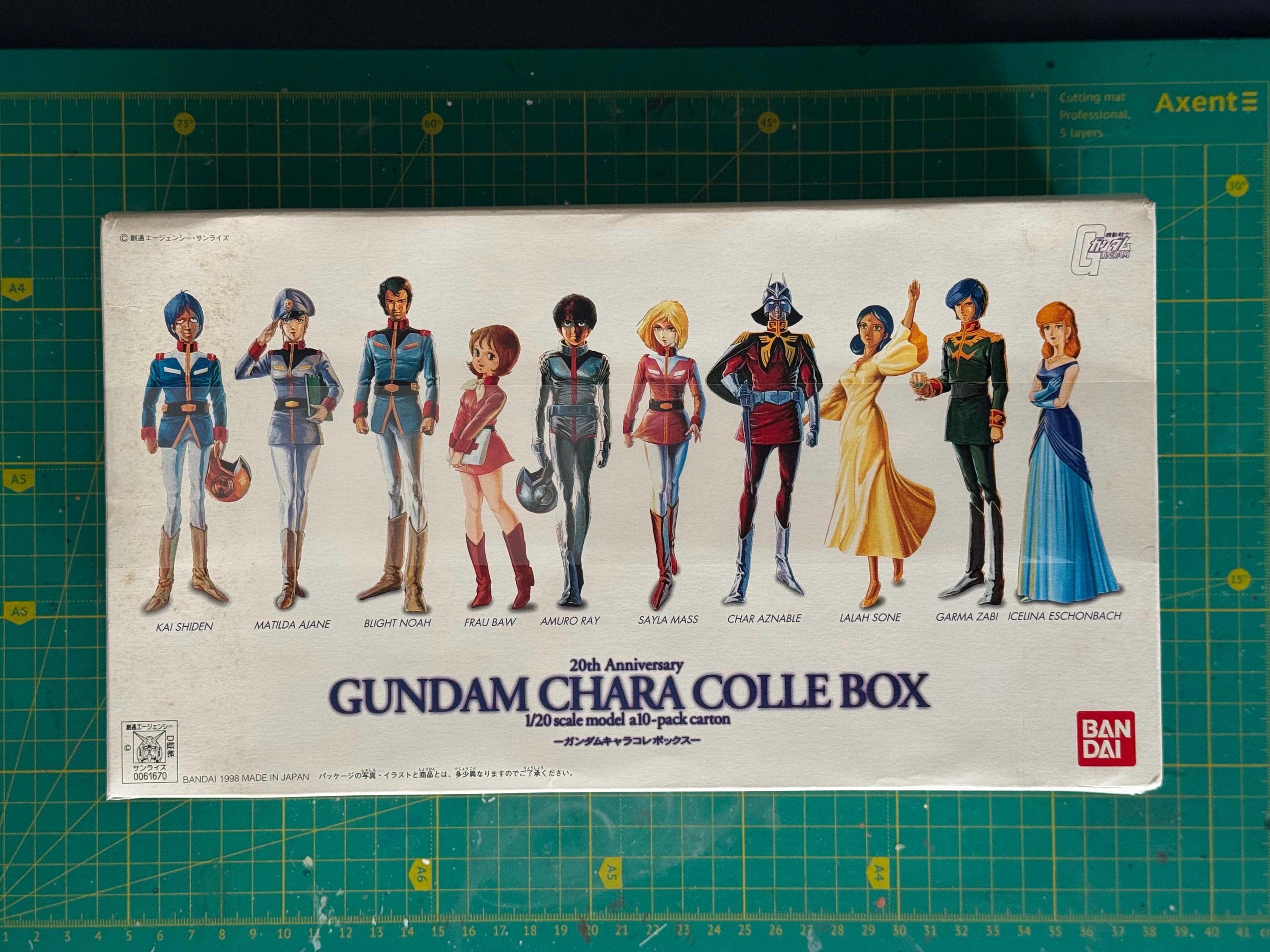 ロボット BANDAI GUNDAM CHARA COLLE BOX 1/20 Bandai 1/20 20th Anniversary Gundam Chara Colle Box Model Kit