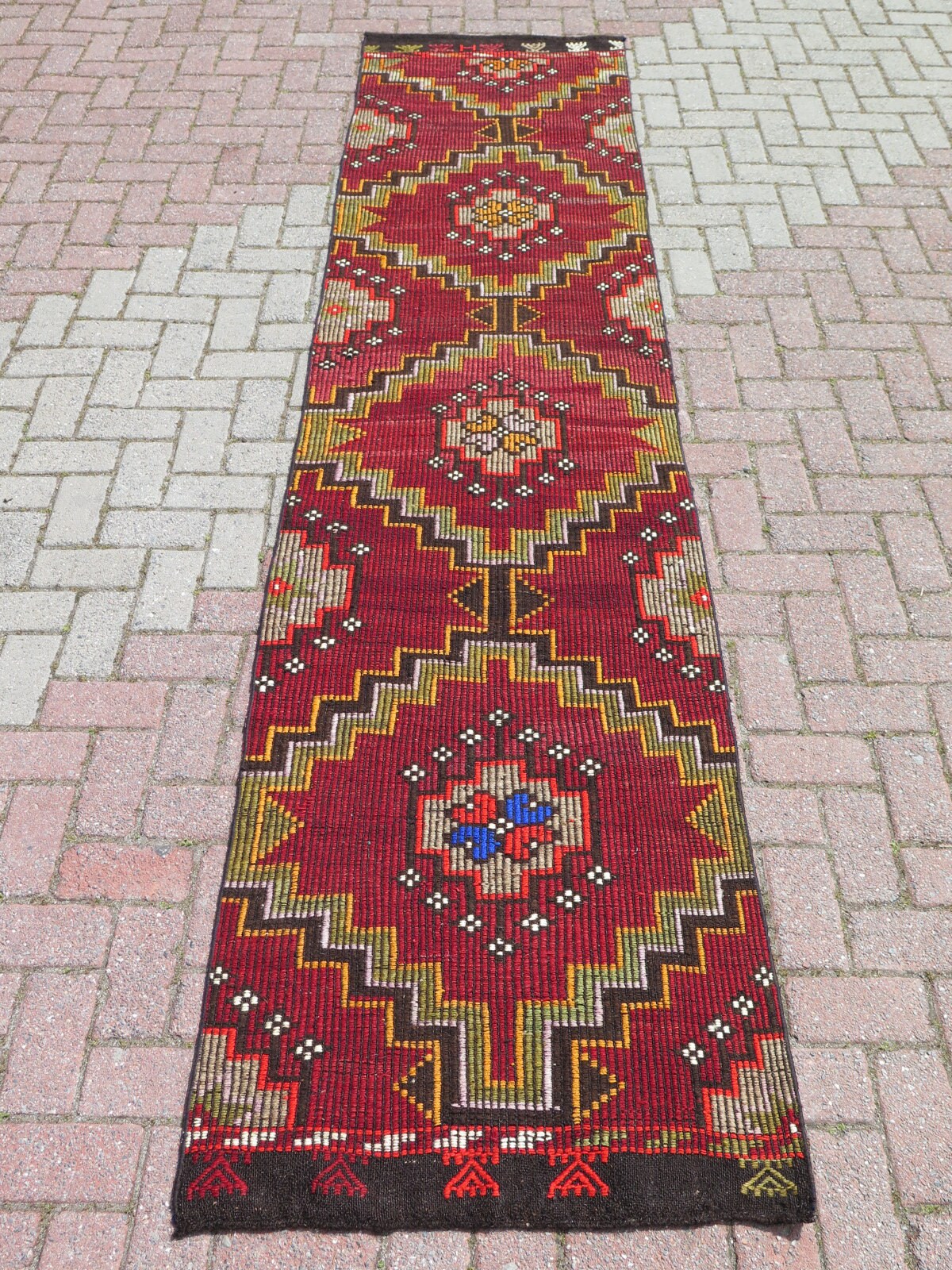 Kilim RUNNER Rug Hallway Rug 1279 X 299 Goat Etsy
