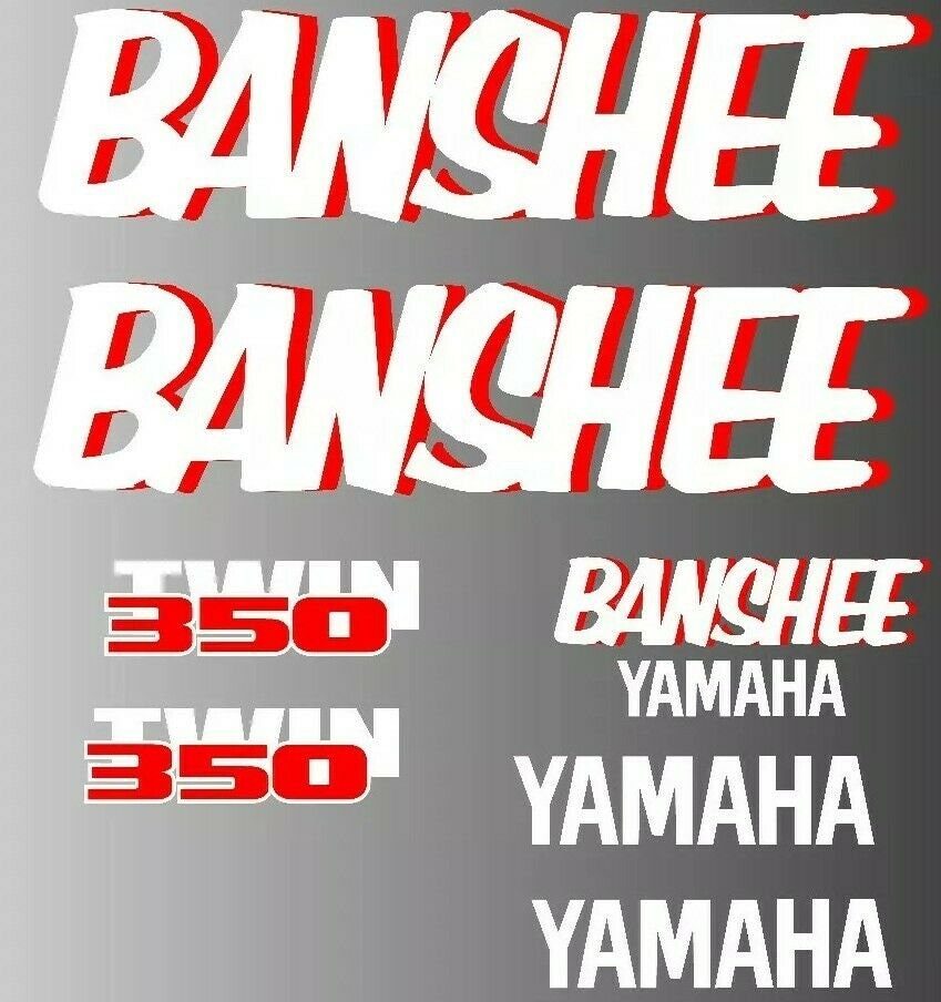 YAMAHA 1987 YFZ350 BANSHEE FENDER SHROUD GRAPHIC SET YAMAHA 1987 YFZ350 BANSHEE FENDER SHROUD GRAPHIC SET