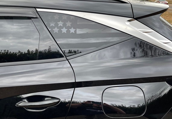 Auto Accessory Chromed Sticker for Hyundai Tucson 2021 Window Rear