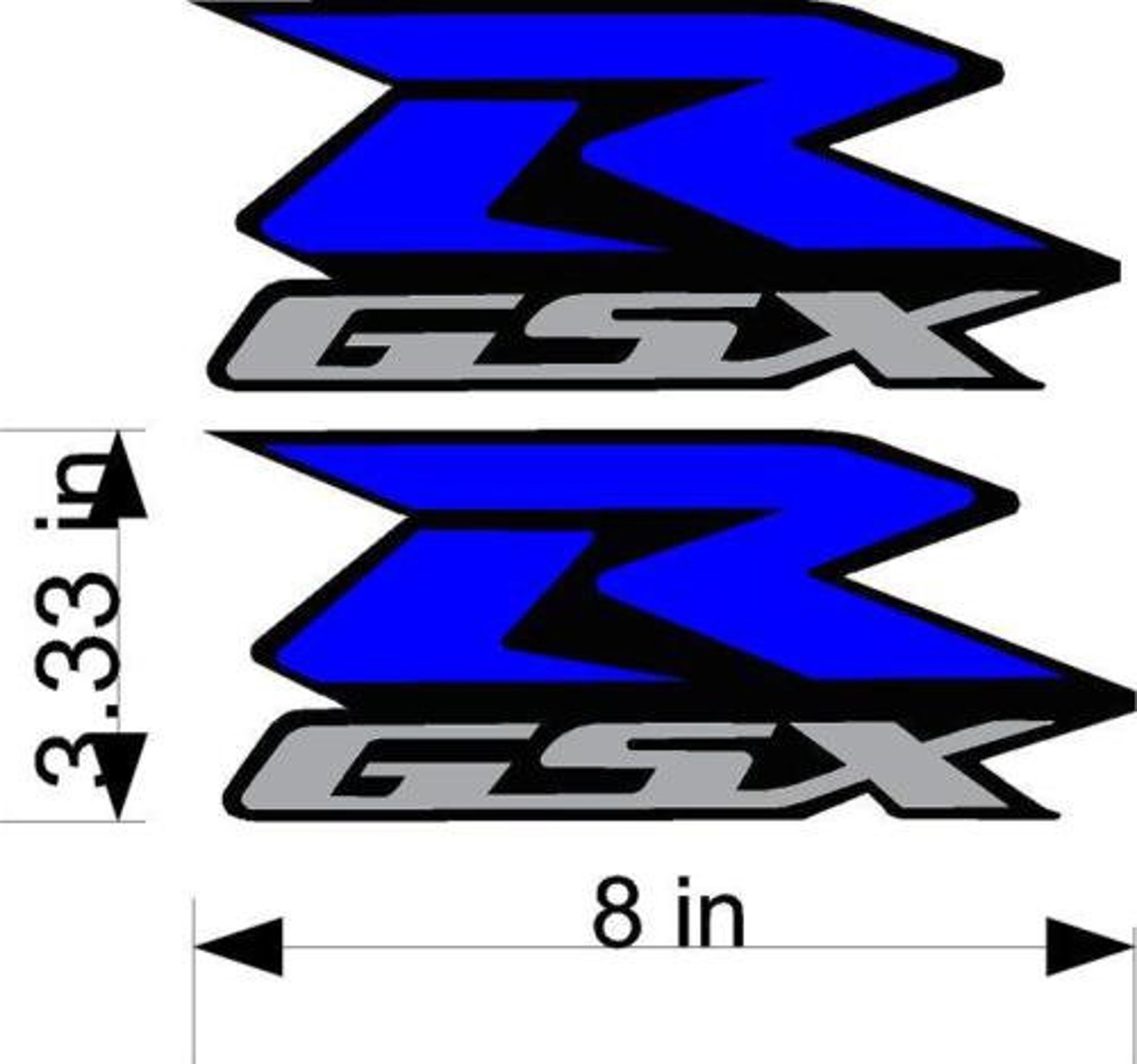 Set of 6 Suzuki Decal 8 GSXR 600 750 Motorcycle 1000 Etsy