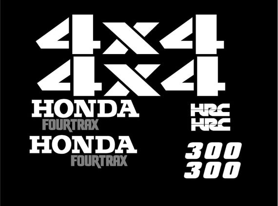 Set of 1995 Honda Fourtrax Decals Gas Tank Fenders 300 ATC HRC 8