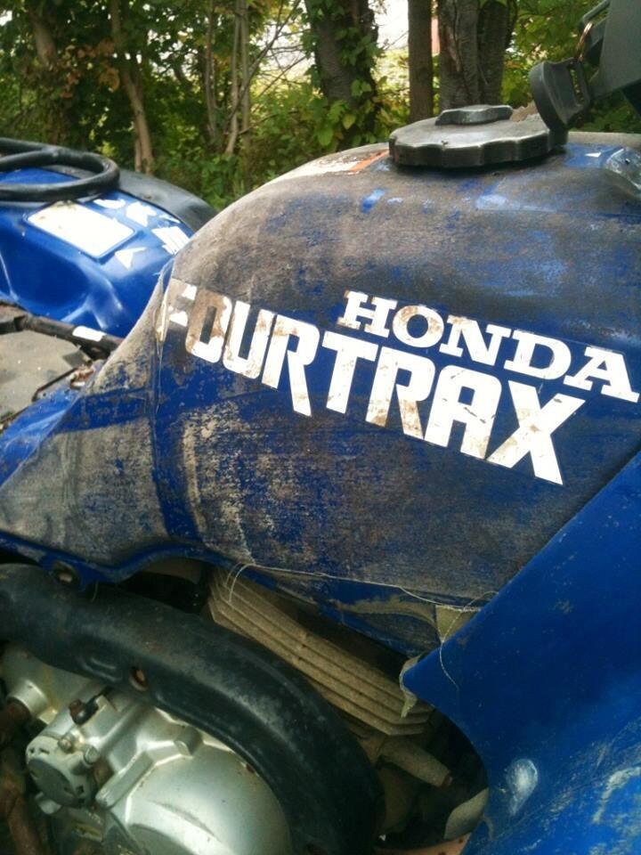 Set of 10 1991 Honda Fourtrax Decals Gas Tank Fenders 300 Etsy