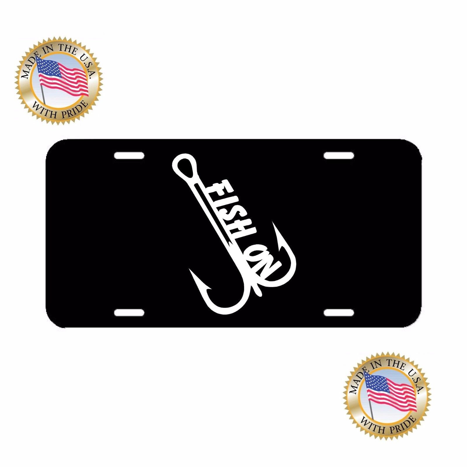 Fish On Vanity Plate Fishing Outdoors Truck Car License Plate Etsy