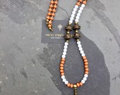 Begging necklace, mala style, necklace, beaded necklace, charms necklace, tassel necklace, necklace with pendant, necklace, yoga style, bohemian, gift