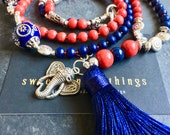Begging necklace, mala style, necklace, beaded necklace, charms necklace, tassel necklace, necklace with pendant, necklace, yoga style, bohemian, gift