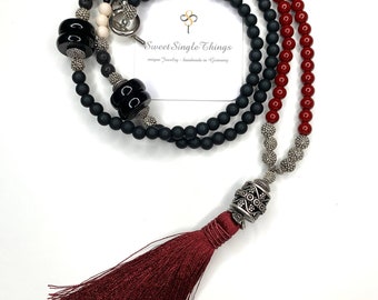 Mala - Yoga - Begging - Necklace - Style - Tassel - Boho - Hippie - Ethno - Jewelry - Gift - gift - handmade - singleitem - necklace - love