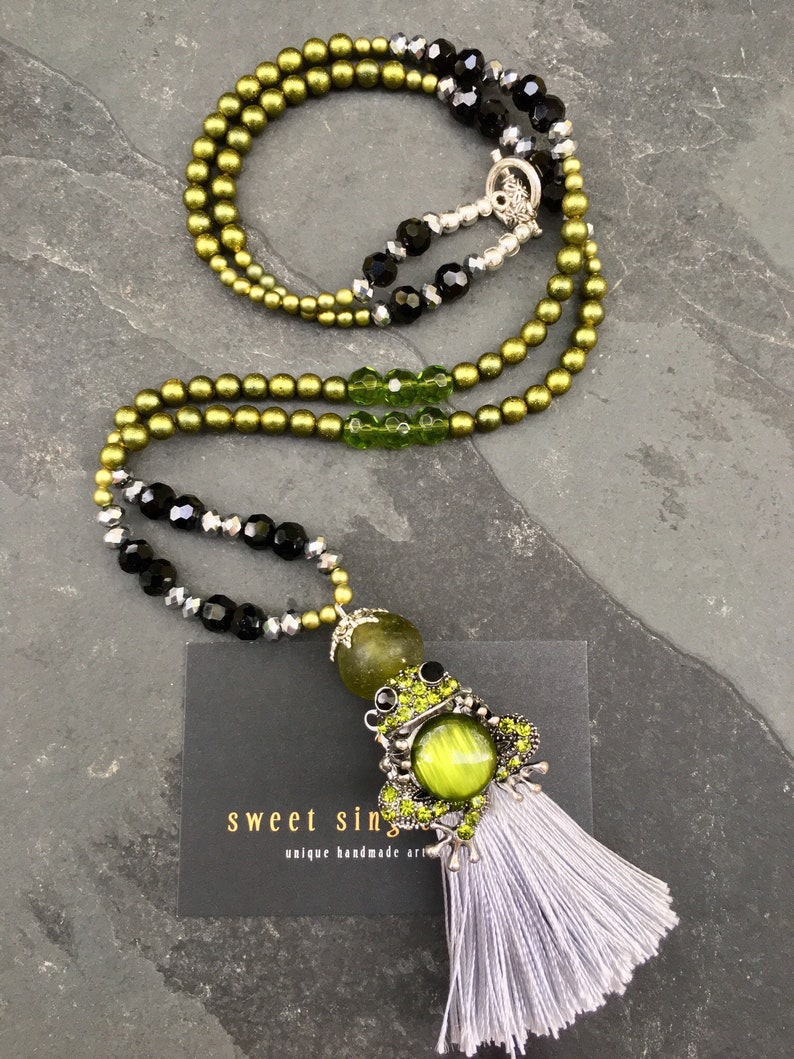 beaded necklace necklace with pendant mala style gift necklace yoga style tassel necklace bohemian Begging necklace charms necklace necklace